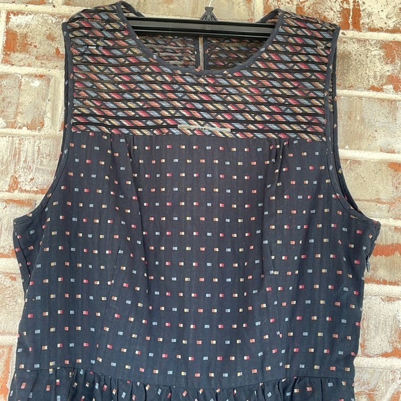 Fossil Navy Blue Dress with Colorful Accents - Picture 2 of 9